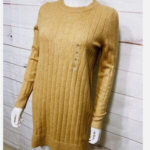 Gap Cozy Tan Sweater Dress
